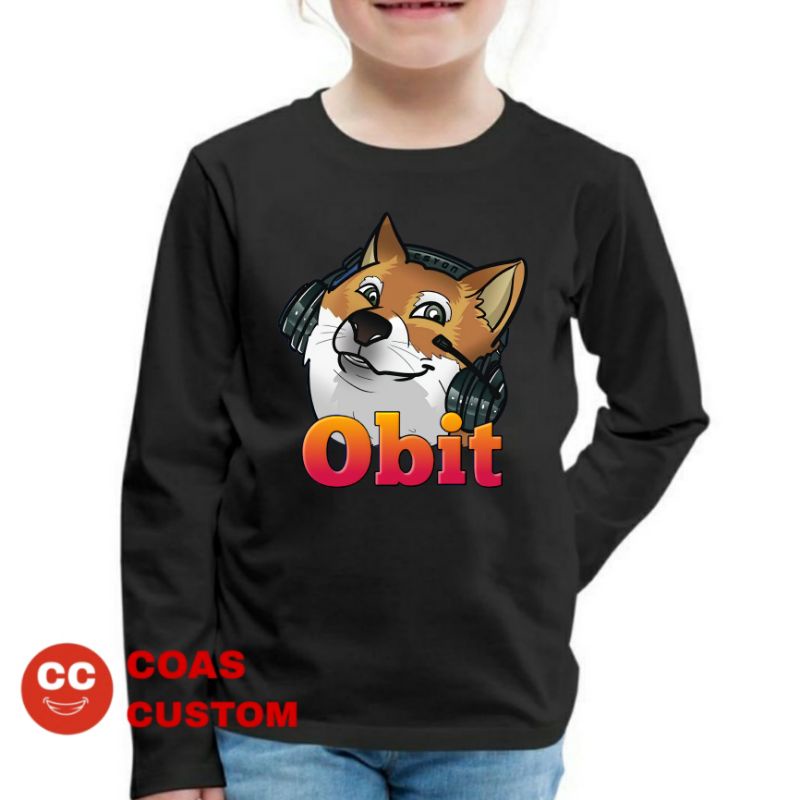BAJU KAOS OBIT YOUTUBER GAMING ANAK LENGAN PANJANG