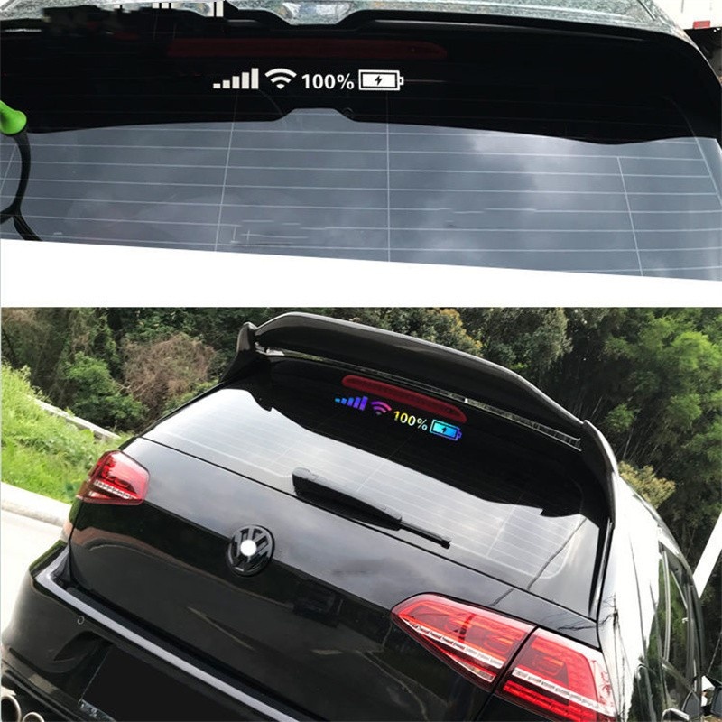 1pc Stiker Reflektif / Laser Sinyal WIFI Untuk Dekorasi Eksterior Mobil