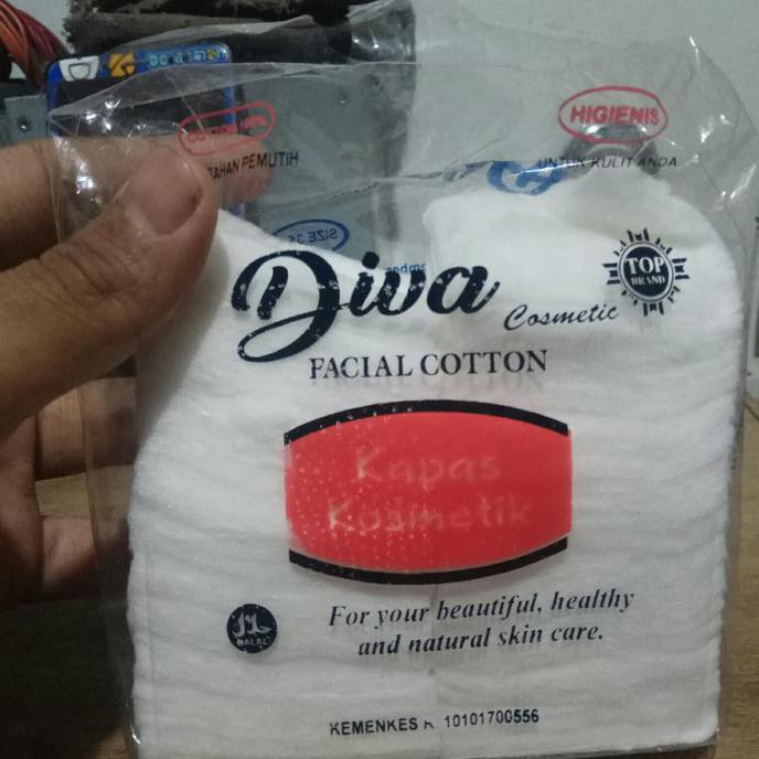 Kapas Putih Untuk Wajah Facial Cotton Cosmetic Merk Diva