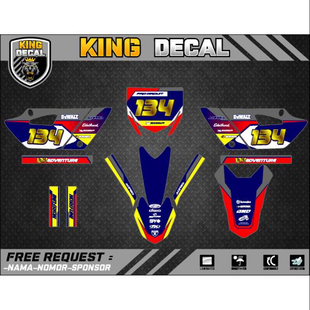 DECAL YZ NEW 85 DECAL YZ STRIPING YZ STIKER YZ  NEW 85 09