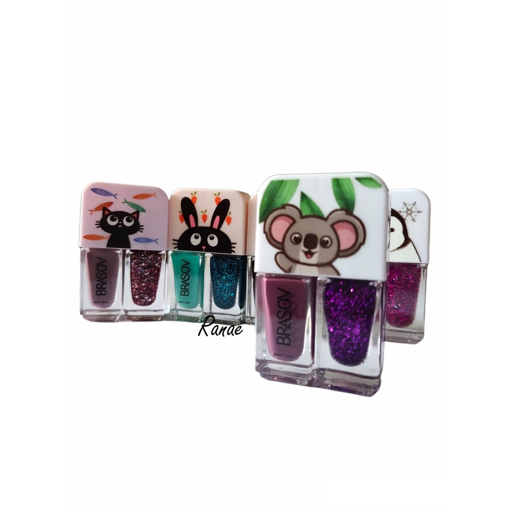 Kutek Brasov 2 in 1 Dua Warna - Brasov Nail Polish 2in1