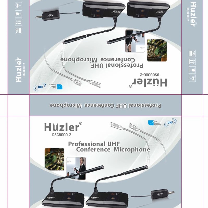 Mic Meja Podium conference Wireless HUZLER DSC 8000 DSC8000 Original