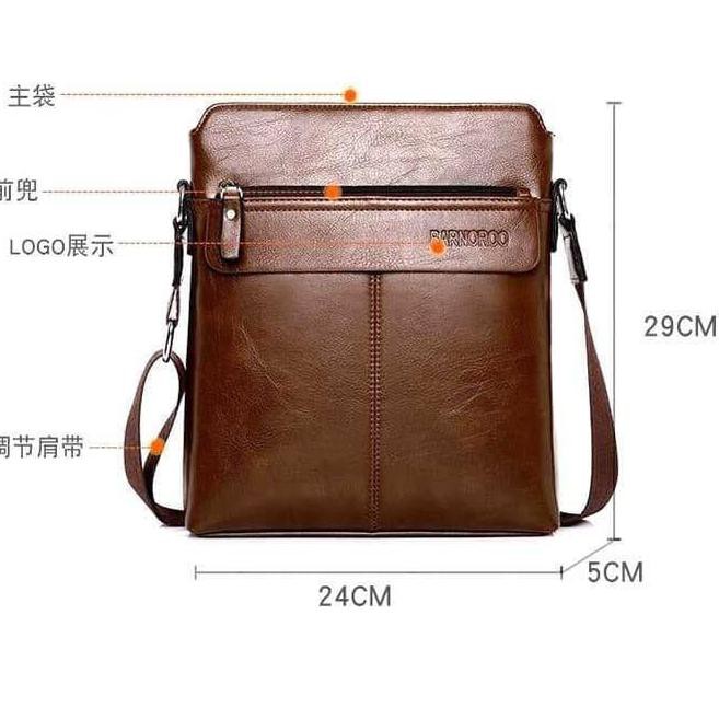 KODE 0V819 Tas Kulit Pria Waist Bag Pinggang Kulit Asli Selempang Pria Kul IH736  Real Polo/ Impor/