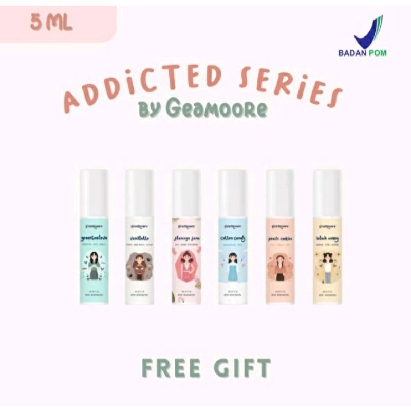 (FREE GIFT) PARFUM GEAMOORE ADDICTED SERIES / PERFUME GEAMOORE 5ml BPOM