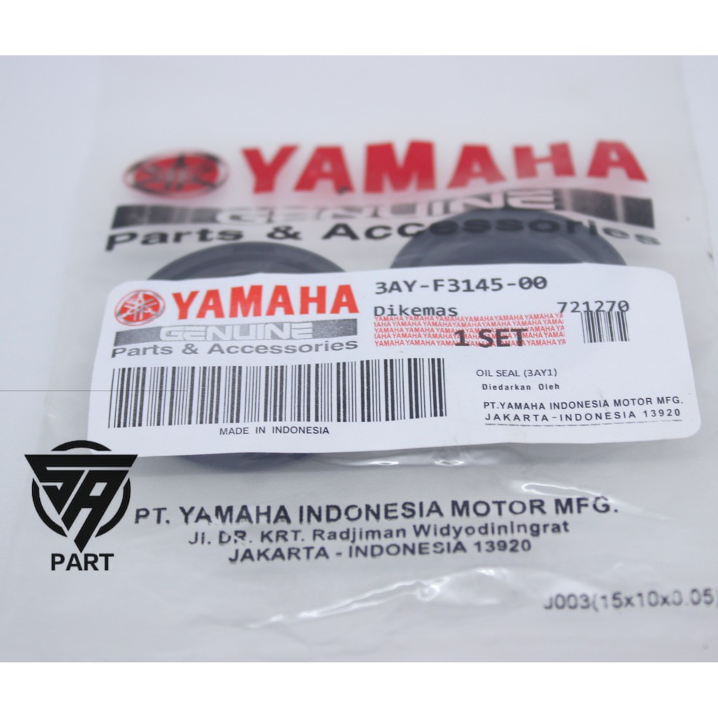 Seal Sil Shock Depan Yamaha Mio, Jupiter, Nouvo, Fino, Soul, Vega R, F1ZR Alfa (2pcs) 3AY