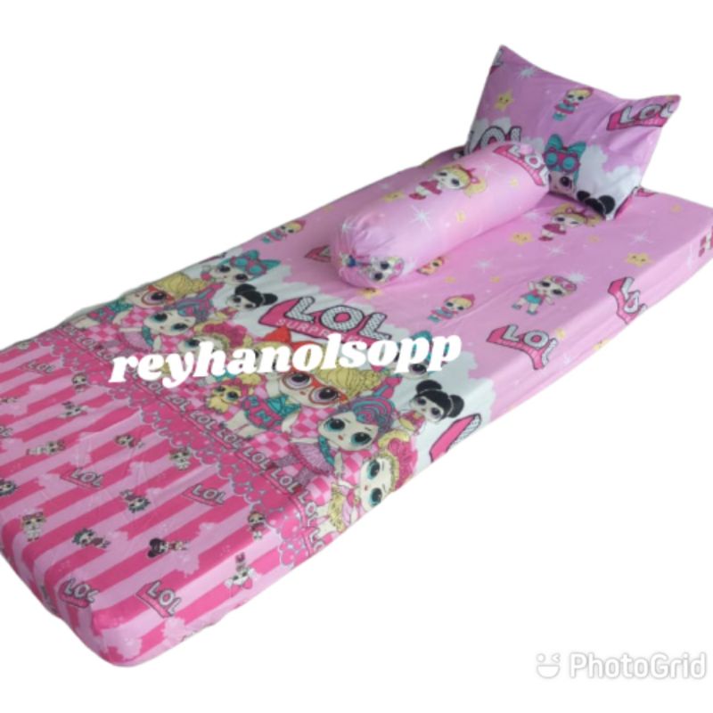 Sprei set motif karakter anak size: 120x200/90x200 tinggi 15cm