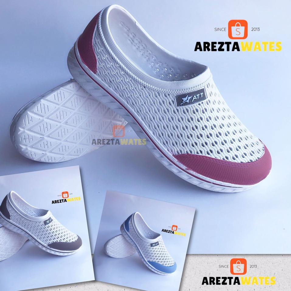 Wow Murah Meriah.. Sepatu slip on karet wanita att AKL 161