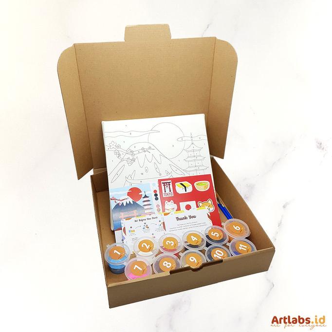 

TERBARUU!! Torii Japan - Paint By Number 11 Color[City Series]|Painting Kit COD