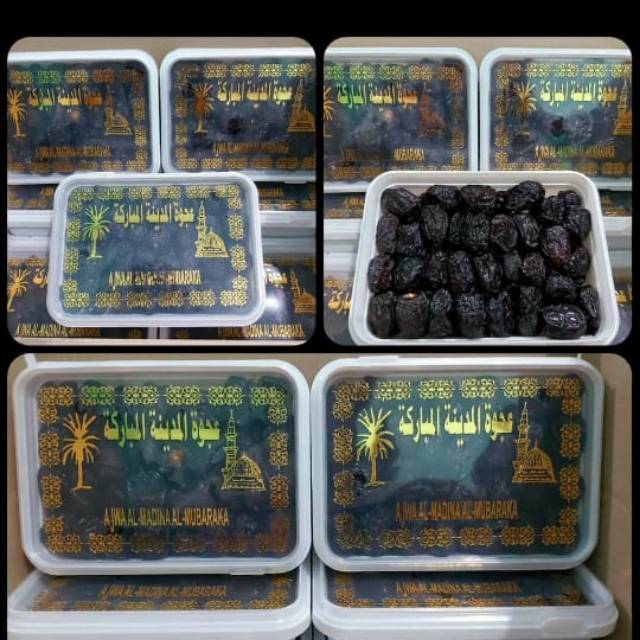 

Kurma Ajwa / kurma Rasul Al Madinah Al Mubarokah 500 gram dam 1 kg