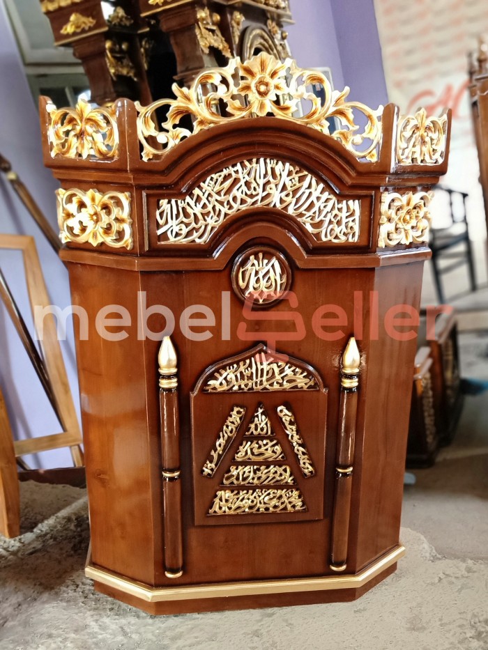 Mimbar Masjid - Mimbar Minimalis -Mimbar Ukiran - Mimbar Jati