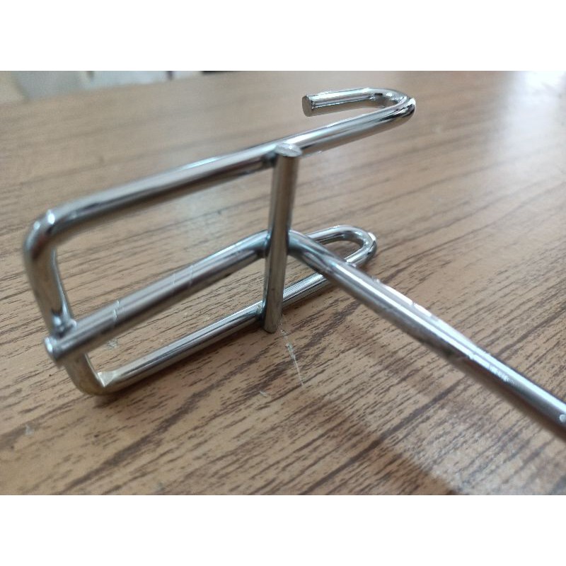 Single ram 30 besi chrome tebal gantungan cantol aksesoris display