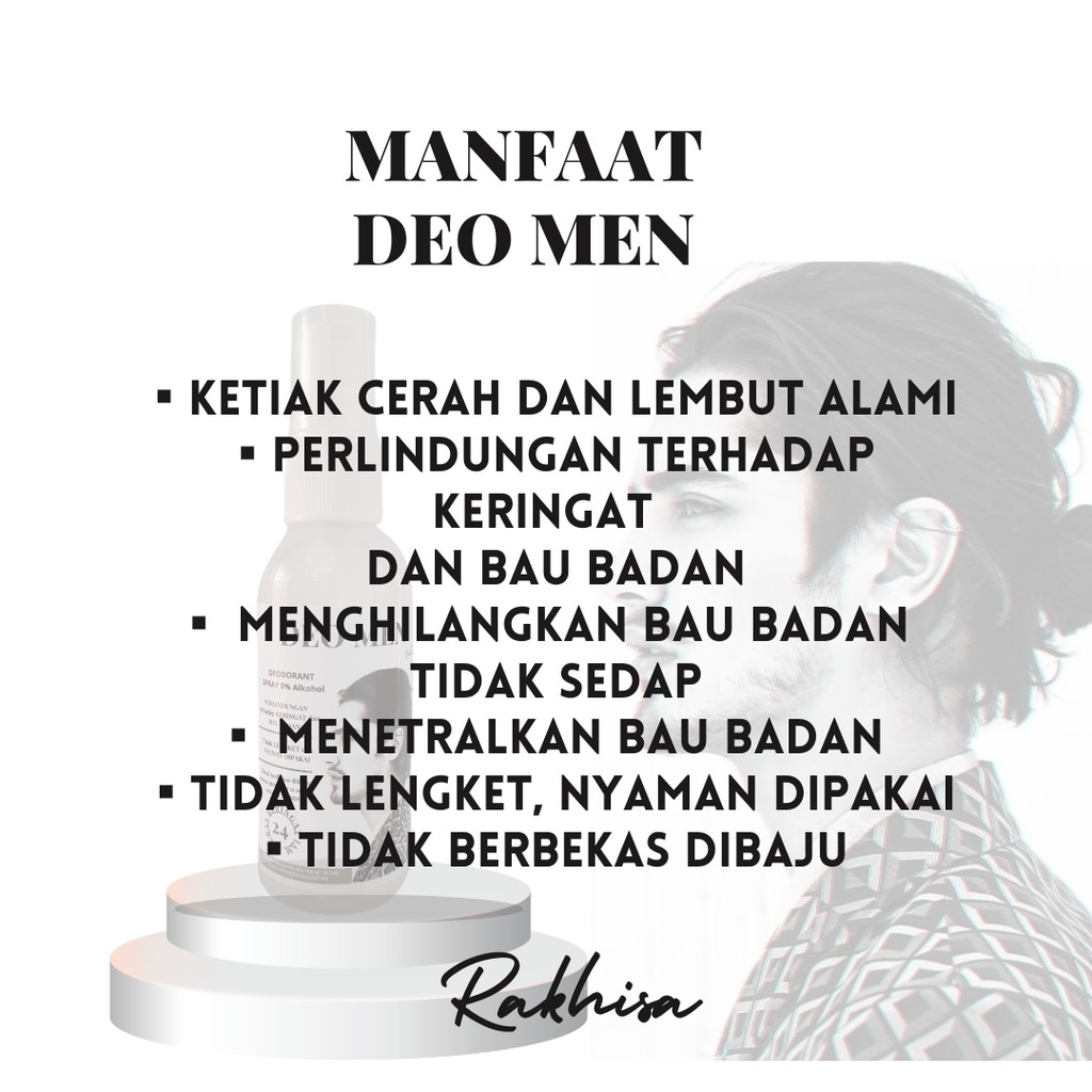 Deodorant Khusus PRIA, Extra Kuat Mencegah Bau Ketiak Bau Badan Seharian, Tanpa Alkohol-2