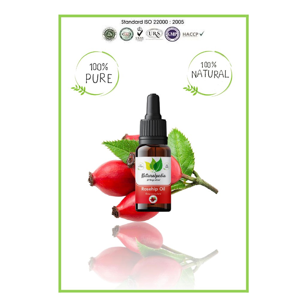 Pure Rosehip Rose Hip Oil / Minyak Biji Bunga Mawar Murni 10ml Carrier Oil