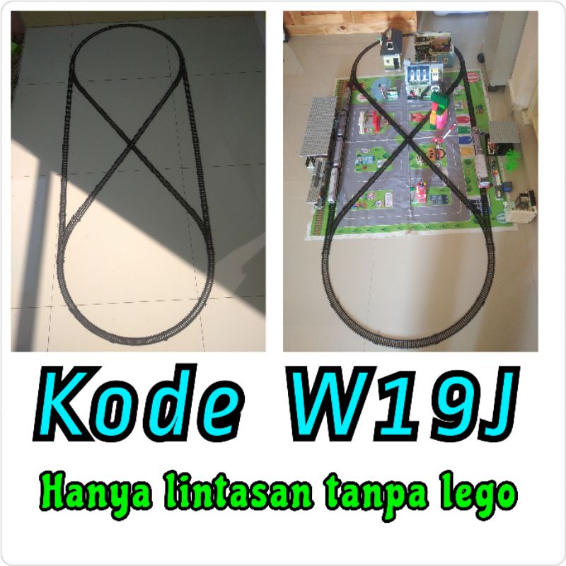 Lintasan layout kereta api Railking Indonesia KAI kode W19J