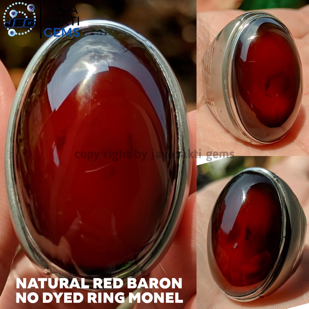 Natural Batu Akik Red Baron Big Size No Dyed Semi Pandan RBB03