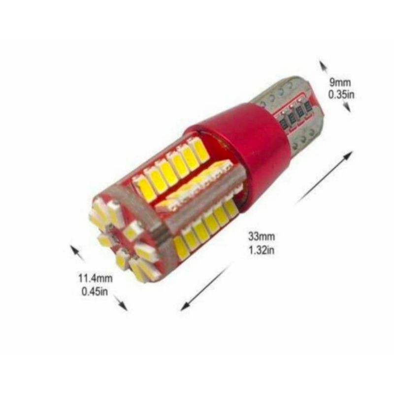 lampu led t10 57 mata canbus senja mundur mobil motor