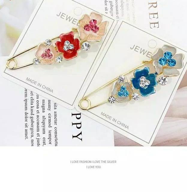 Bros cantik / bros jilbab / tuspin jilbab / bros murah / kancing jilbab / brooch