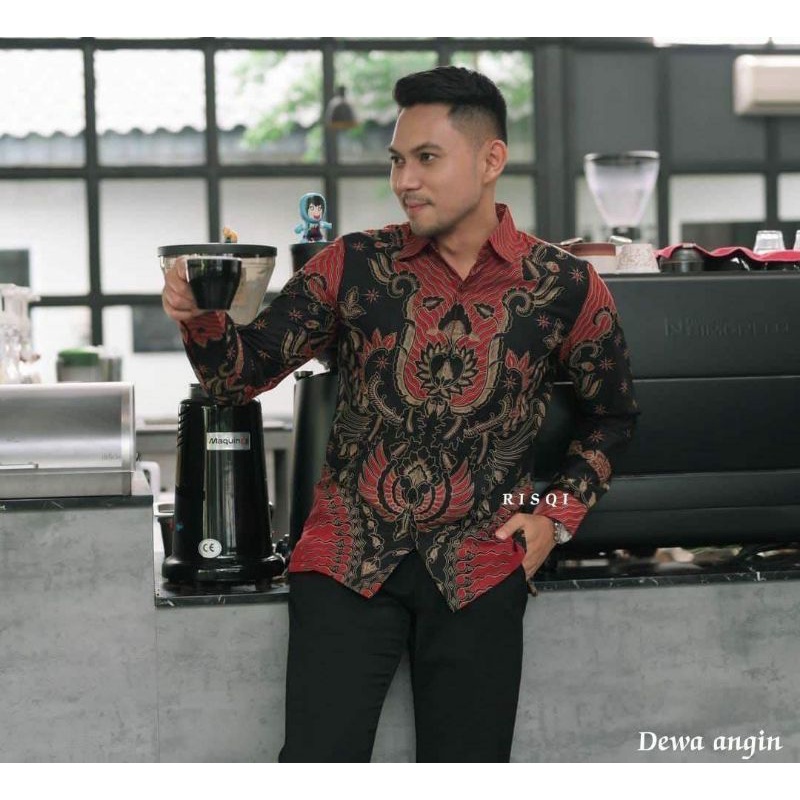 Kemeja Panjang Batik Baju Kemeja Agrapana Batik Azmil HRB0 SIZE M L XL XXL