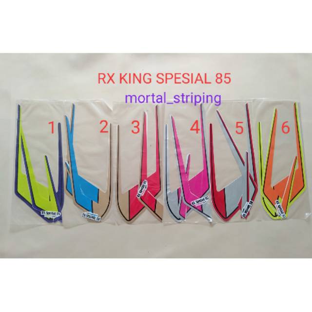 STIKER & STRIPING LIS BODY RX KING SPESIAL 85 1985