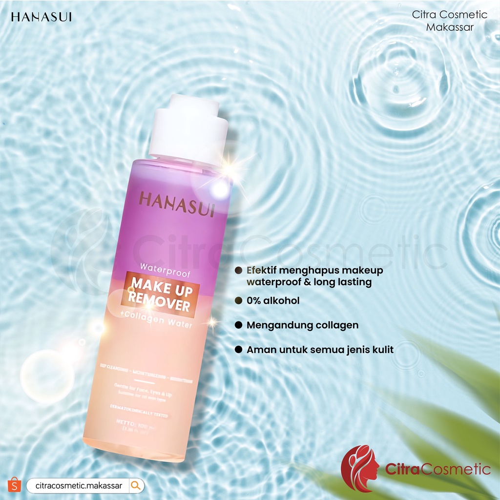 Hanasui Waterproof Make Up Remover + Collagen Water