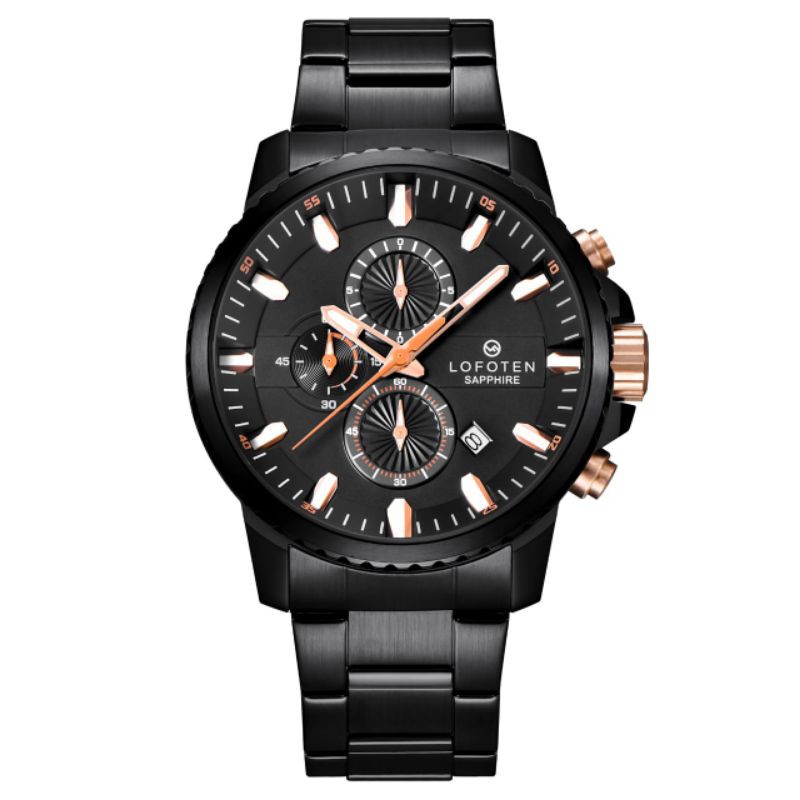 Jam Tangan pria LOFOTEN 6503M Chrono Aktif / Kaca Sapphire Original Garansi Resmi