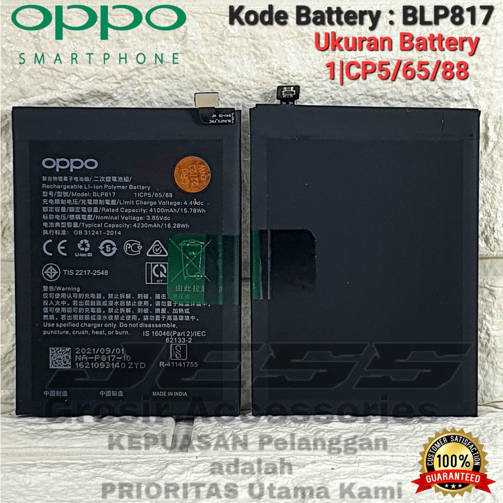 Baterai Battery Original BLP817 BLP-817 For tipe OPPO A15 - CPH2185 OPPO A15S - CPH2179