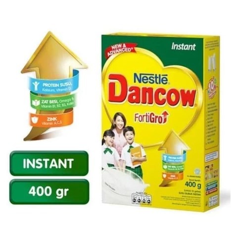 Dancow Fortigro Susu Bubuk Instan 400Gr