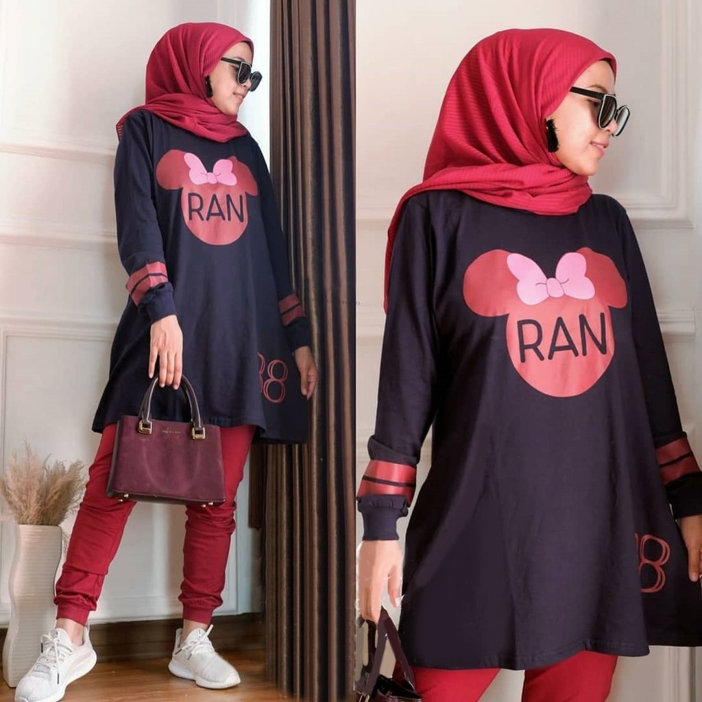 

Setelan Baju Anak Perempuan Sporty/Baju Santai Anak Wanita Sehari Hari Set Jumbo Ranmi