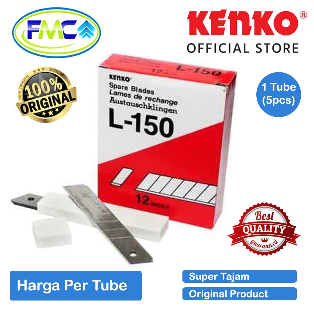 Cutter Besar Kenko L500 Pisau Kater Super Tajam Untuk Potong Kertas Plastik Kain Acrylic GRC Gypsum