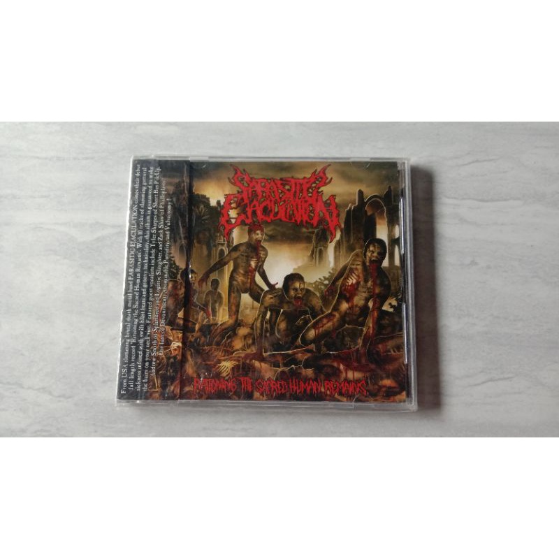 PARASITIC EJACULATION rationing the sacred haman remains - CD Import released Ghastly music