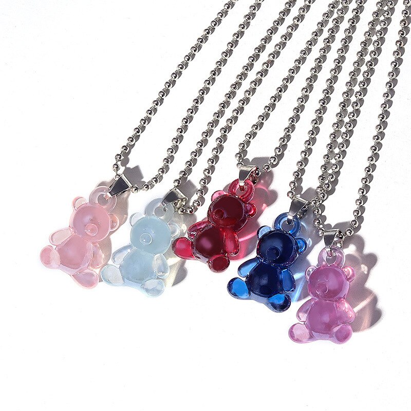 CHARMS 50pcs Liontin Bentuk Gummy Bear Untuk Kalung Gelang Dan Anting