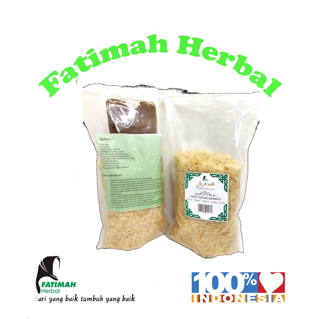 

Paket Beras Basmati dan Bumbu Kebuli - Isi 1 ltr