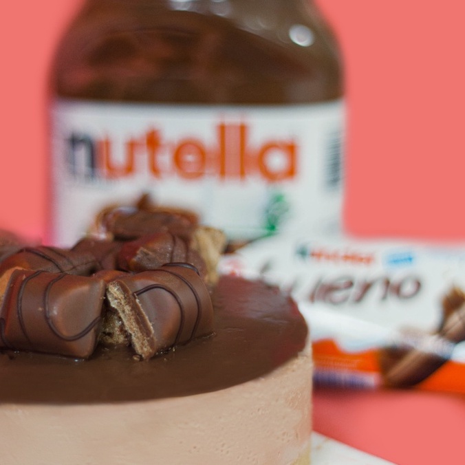 

Cheesecake Nutella Ferrero/Kinder Bueno