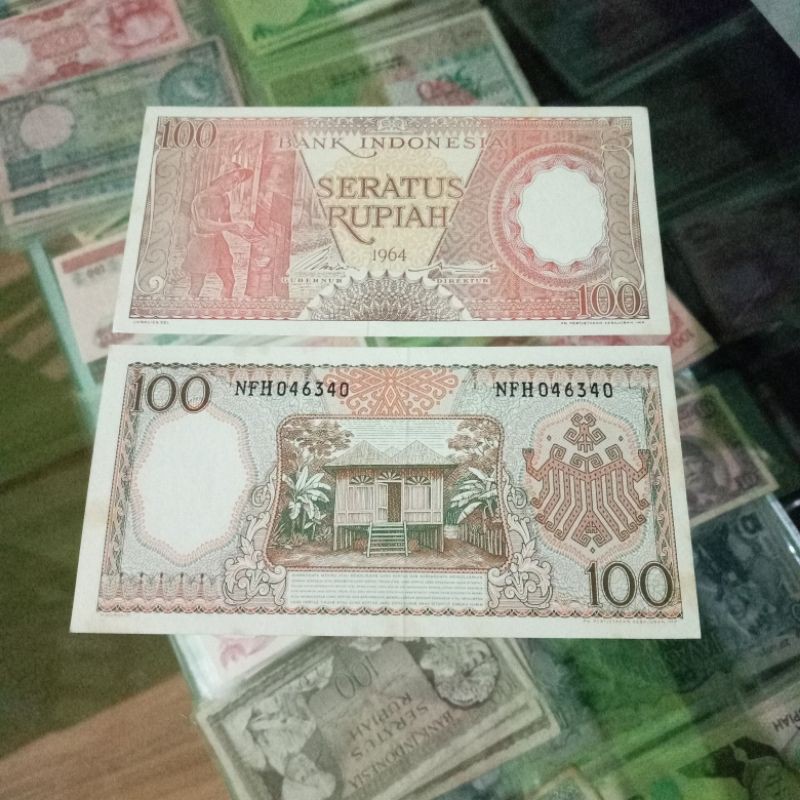 uang kuno 100 seri pekerja 1964