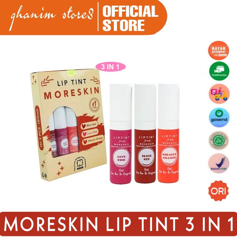 Moreskin Liptint Original / Moreskin Lipstick / Liptint Moreskin / Lip Tint Moreskin / Moreskin Cosm