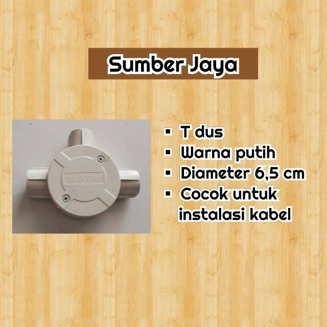 Tee Dus | T dus Listrik Putih