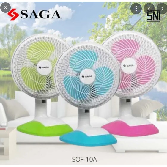 Kipas Meja Saga 10 Inch-Desk Fan Saga SOF10A