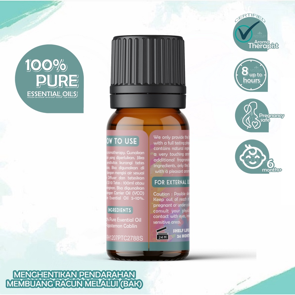 Patchouli Pure Essential Oil - Minyak Aromaterapi Patchouli Essential Oil Minyak Nilam 10ml