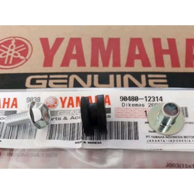 Baut collar dan grommet spakbor depan yamaha yt115 yt ori yamaha