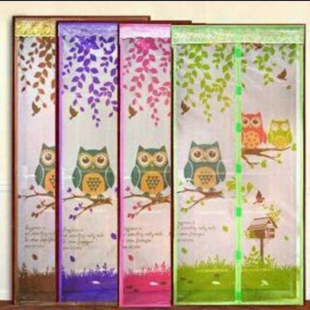 Kk Tirai Magnet Motif Owl Burung Hantu Shopee Indonesia
