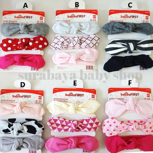 HEADBAND KOREAN ISI 3 BABIESFIRST FOR BABY 537100