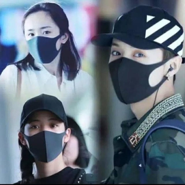 YAJIE Masker Scuba Kain Anti Polusi Rewashable 1 PCS - Black/masker scuba