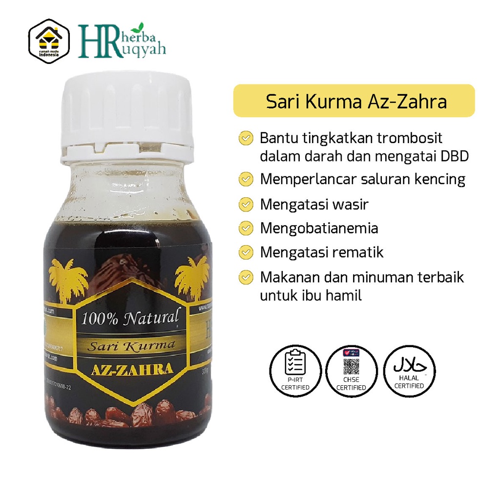 Sari Kurma Obat Nafsu Makan Dewasa Suplemen Berat Badan Sarikurma Obat Penambah Berat Badan Resmi Murah | Obat Nafsu Makan Anak | Sari Kurma Az – Zahra Isi 330 Gram Murah Lebay
