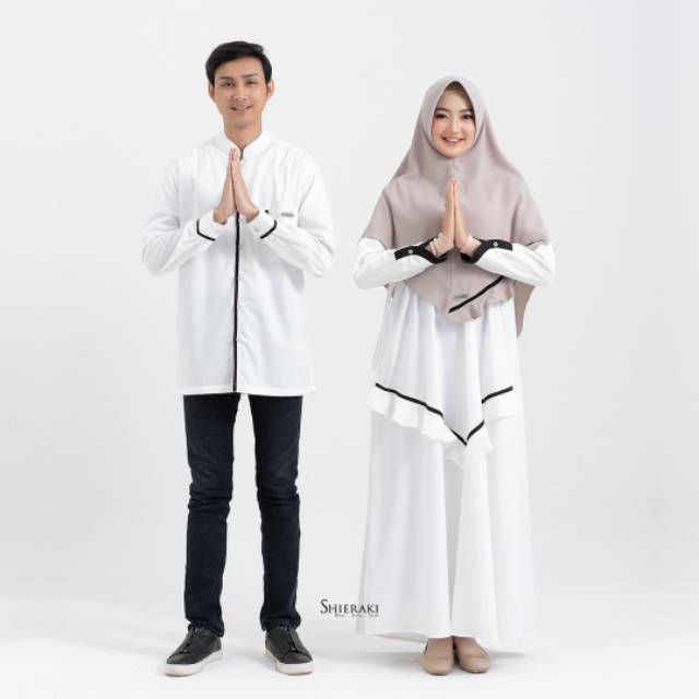 SHIERAKI Arvina Dress / Gamis Muslimah Seri Couple Set Arvin Arvina