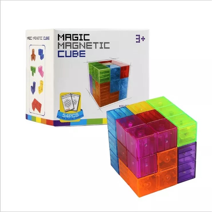 Magic Magnetic Cube Mainan Rubik Magnet