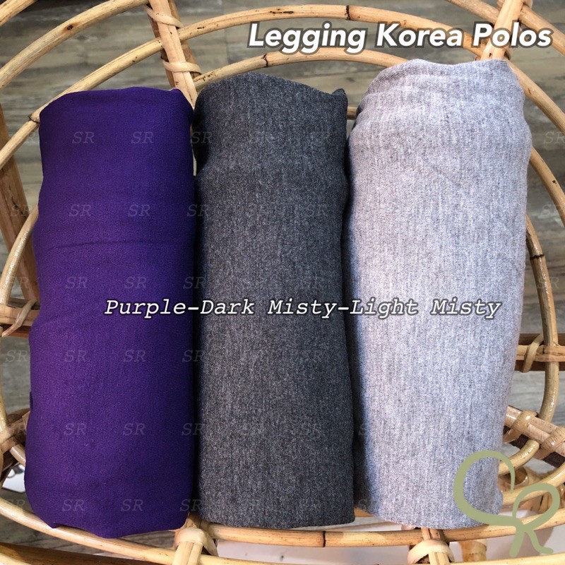 Celana Legging Polos Korea Panjang Basic Katun Import Melar Jumbo