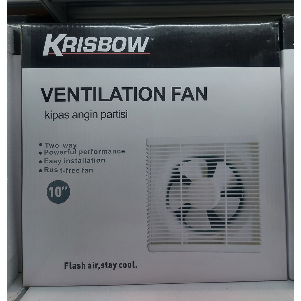 KRISBOW EXHAUST FAN DINDING / KIPAS ANGIN HEXOS / WALL VENTILATING 10 INC