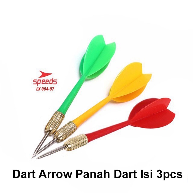 SPEEDS DART Jarum Panah Isi 3pcs / Papan Dart Panahan Dinding Board PANAH DART / ARROW DART