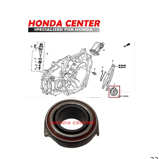 bearing clutch laher kopling honda jazz new city civic fd1 stream civic vti civic genio estilo ferio