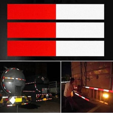 

Stiker Reflector mantul Cahaya Malam Hari Warning Sign Mlerah putih 1pcs